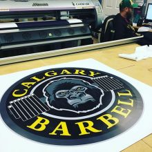 Calgary Barbell has a pretty cool logo 👌🏋🏾