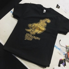 Just started printing some Tees for Lucky Panther Tattoo 🐯 #screenprinting #reginask #yqr #tshirtprinting #saskatchewan #sask #tattoo #tattooshop #tattoolife
